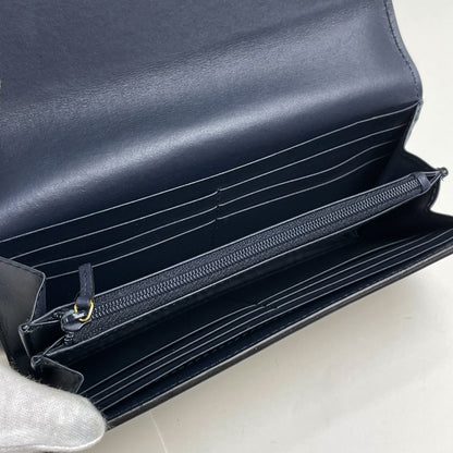 Gucci Wallet GG Pattern Bifold Ribbon Supreme Navy — view 7