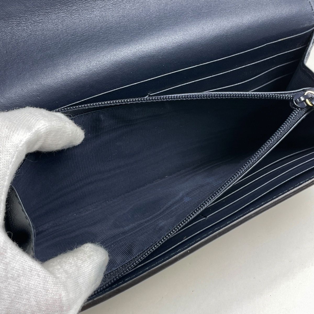 Gucci Wallet GG Pattern Bifold Ribbon Supreme Navy — view 8
