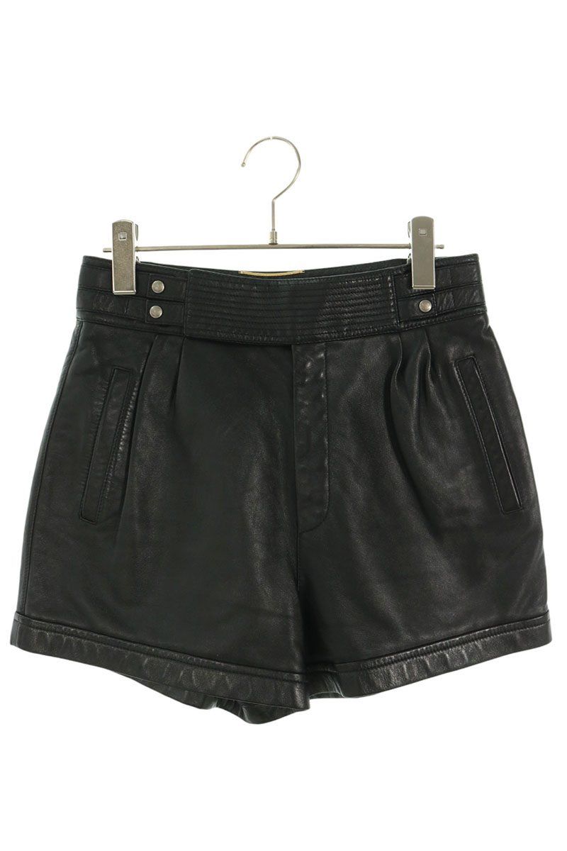 Saint Laurent Paris Ycfc 2 Lambskin Shorts 36