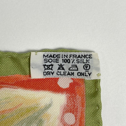 Hermes Carre 90 Feux du Ciel Scarf Heavenly Fire Silk Orange Multicolor — view 2