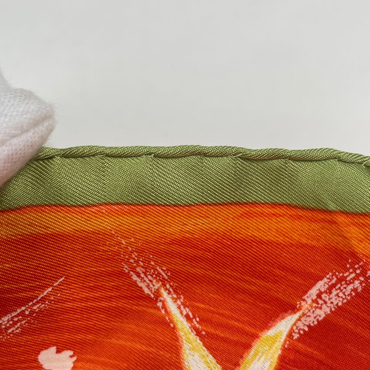 Hermes Carre 90 Feux du Ciel Scarf Heavenly Fire Silk Orange Multicolor — view 4