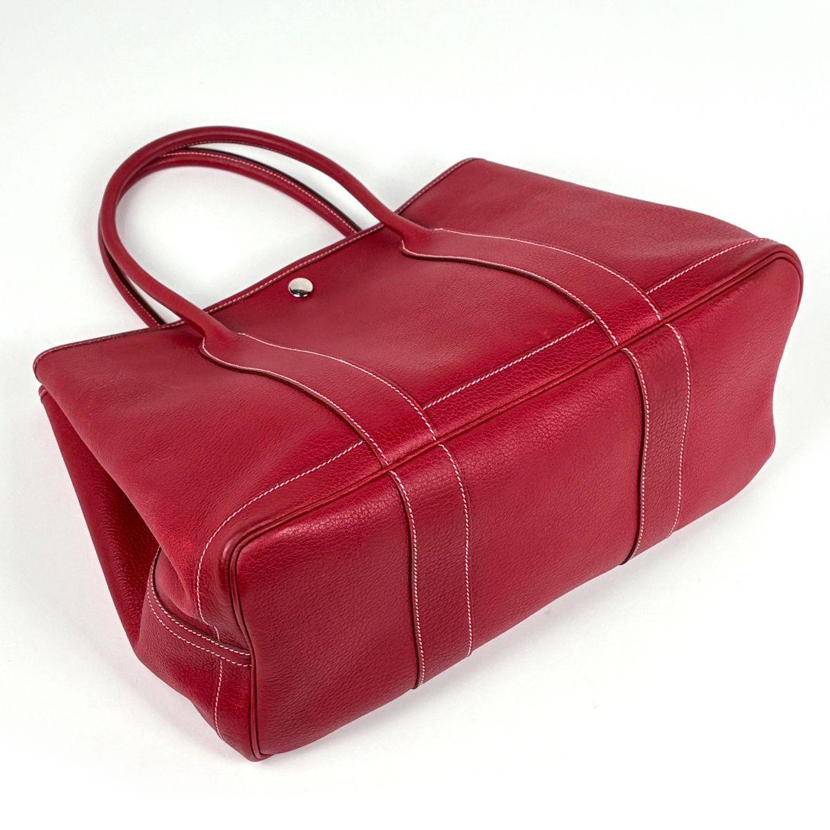 Hermes Garden Party PM Tote Bag Negonda Rouge Garance — view 2