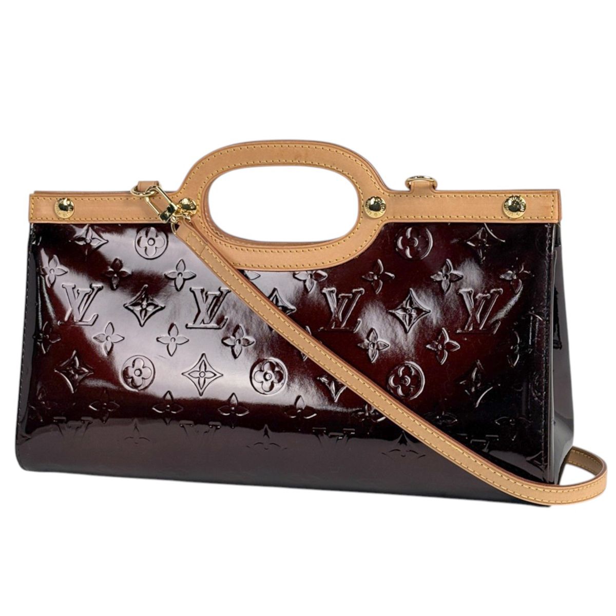 Louis Vuitton Roxbury Drive Handbag 2-Way Monogram Vernis Amarante