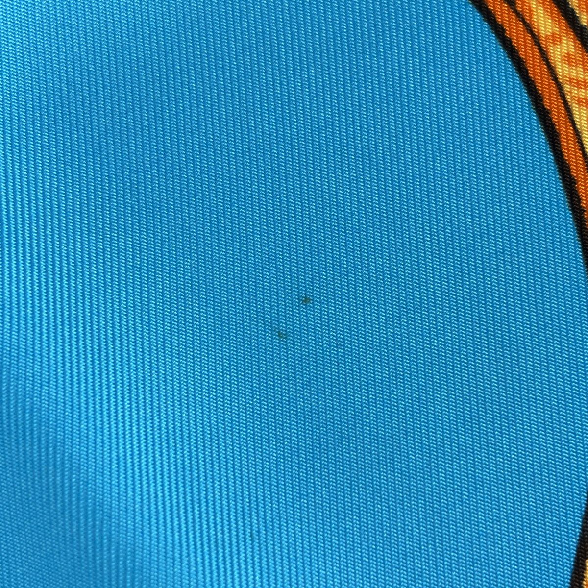 Hermes Carre 90 Jungle Love Scarf Leopard Print Silk Blue Multicolor — view 5