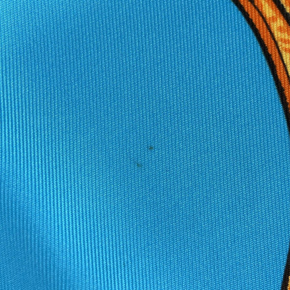 Hermes Carre 90 Jungle Love Scarf Leopard Print Silk Blue Multicolor — view 5