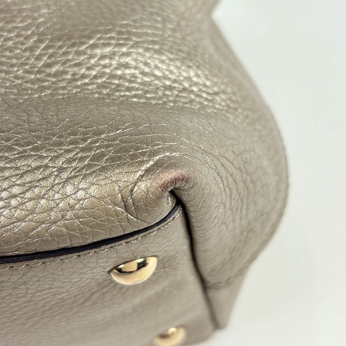 Gucci Handbag Soho 2-Way Fringe Tassel Leather Gold — view 4