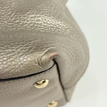 Gucci Handbag Soho 2-Way Fringe Tassel Leather Gold — view 4