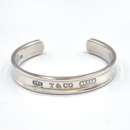 Tiffany & Co 1837 Narrow Cuff Silver Bangle Bracelet