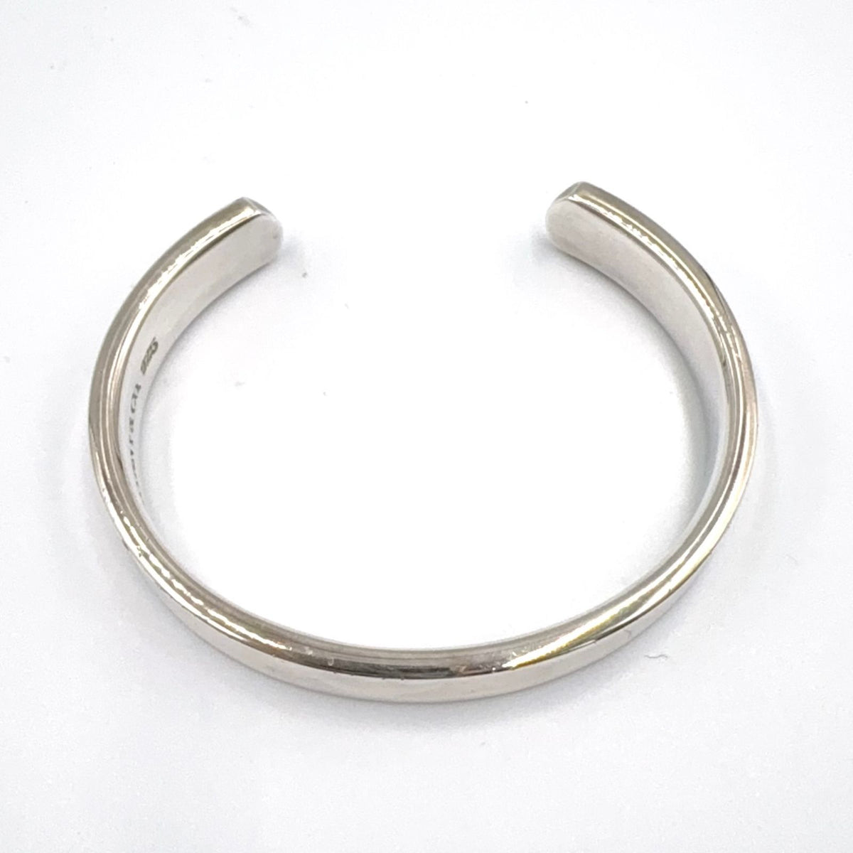 Tiffany & Co 1837 Narrow Cuff Silver Bangle Bracelet — view 3