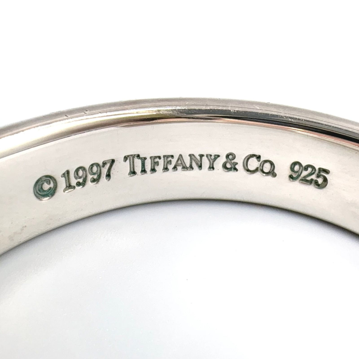 Tiffany & Co 1837 Narrow Cuff Silver Bangle Bracelet — view 4