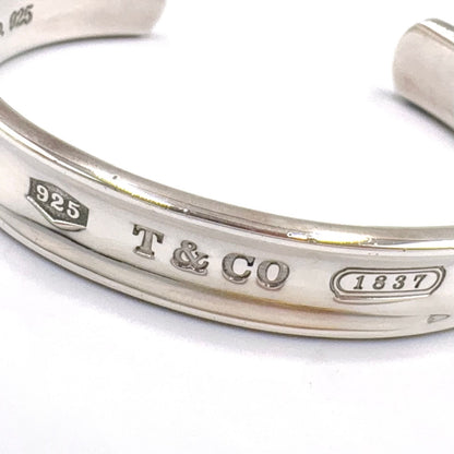 Tiffany & Co 1837 Narrow Cuff Silver Bangle Bracelet — view 5