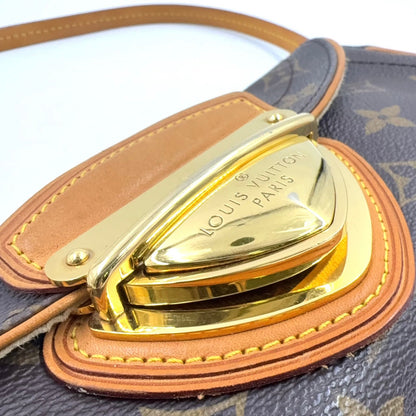 Louis Vuitton Pochette Beverly Monogram Leather Brown Light Shoulder Bag Gold — view 5