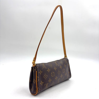 Louis Vuitton Pochette Beverly Monogram Leather Brown Light Shoulder Bag Gold — view 2