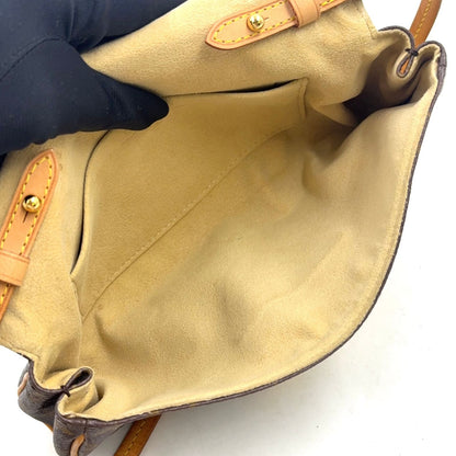 Louis Vuitton Pochette Beverly Monogram Leather Brown Light Shoulder Bag Gold — view 3