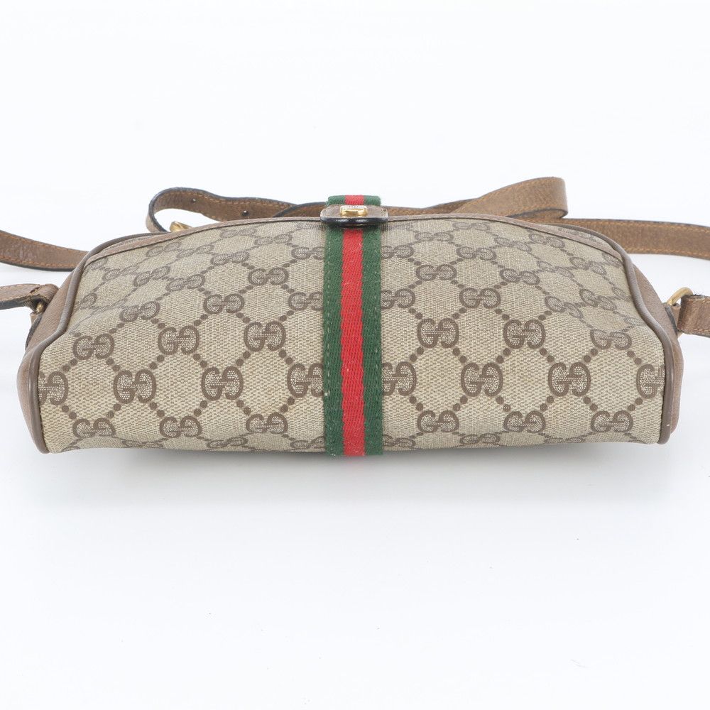 Gucci Vintage GG Supreme Sherry Line Leather Shoulder Bag — view 6
