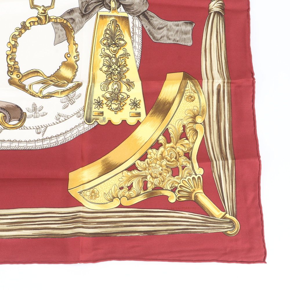 Hermes Carre 90 Etriers Stirrup Silk 100% Scarf — view 4
