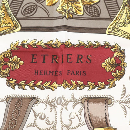 Hermes Carre 90 Etriers Stirrup Silk 100% Scarf — view 7
