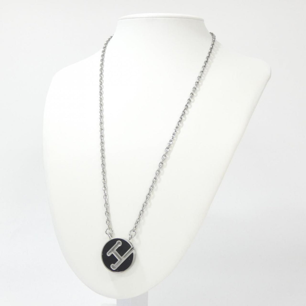Hermes Labyrinth Necklace Silver — view 5