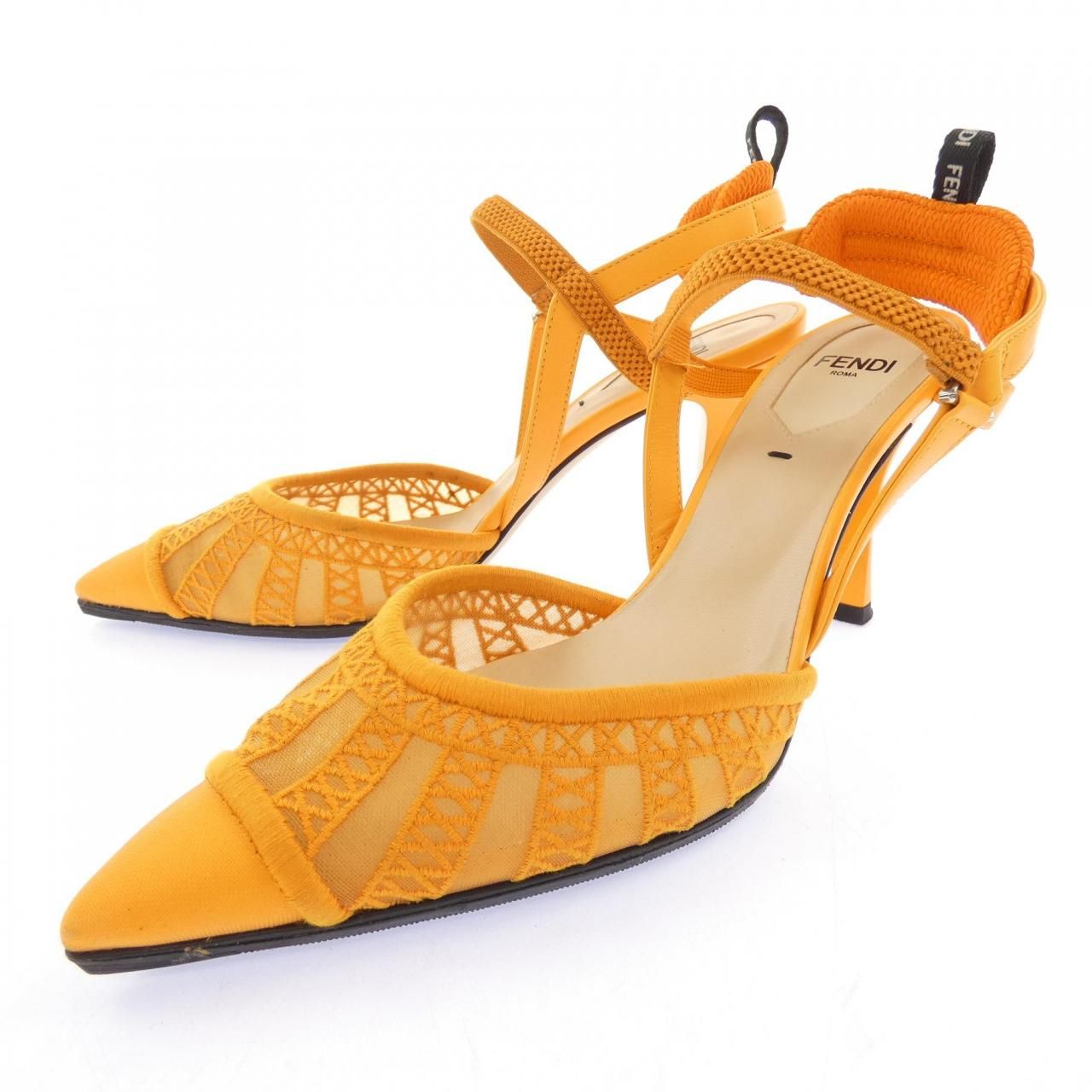 Fendi Heels Orange — view 3
