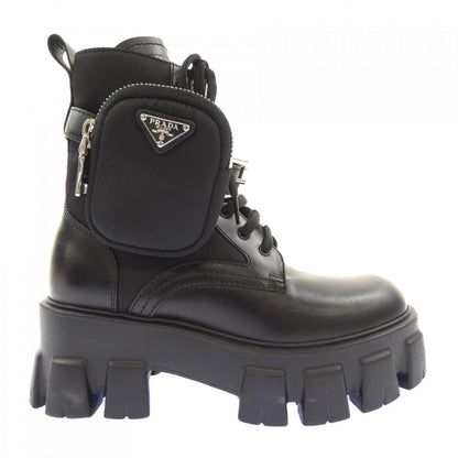 Prada Monolith Triangle Logo Boots