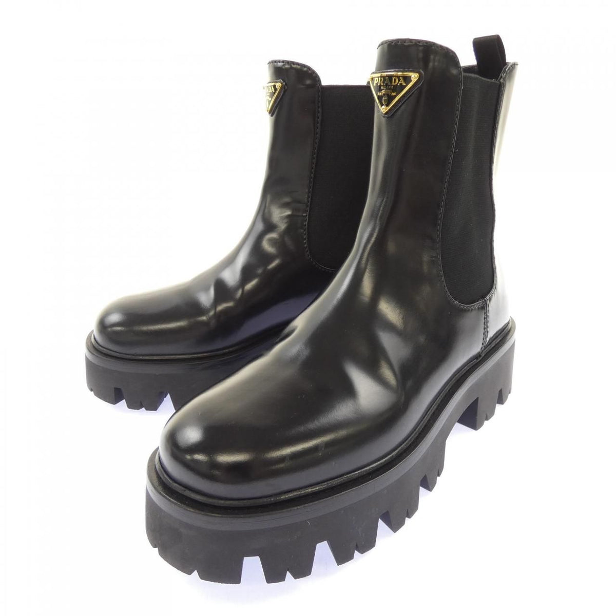 Prada Triangle Logo Boots — view 3