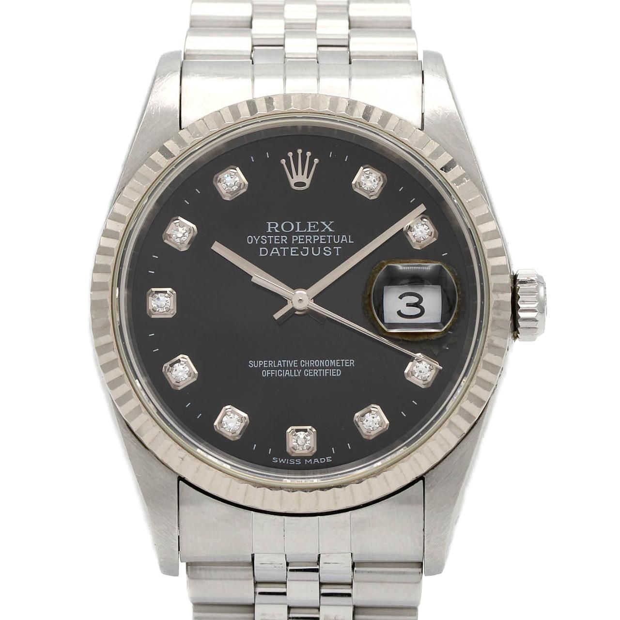 Rolex Datejust Stainless Steel White Gold Automatic