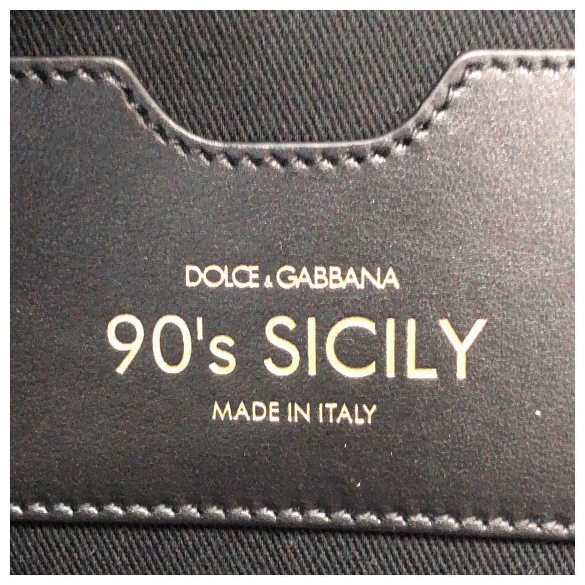 Dolce & Gabbana Sicily 2-Way Black Leather Tote Business Shoulder Bag — view 4