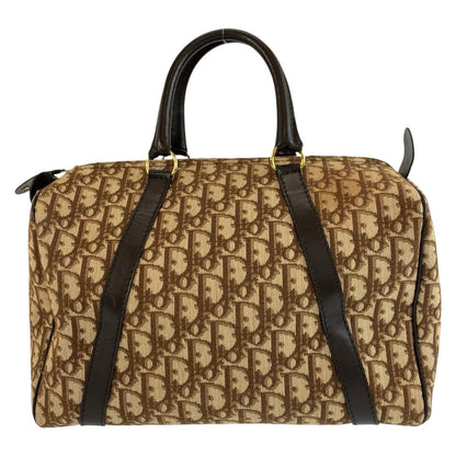 Dior Trotter Brown Gold Boston Bag