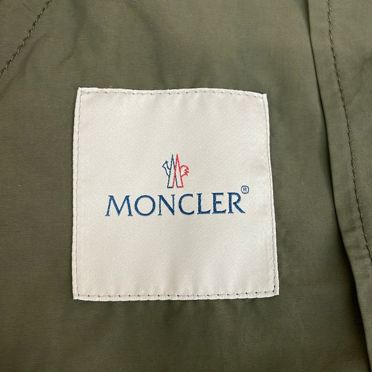 Moncler Jacket M Ancilla Khaki Zip Up Spring Fall 2 — view 3