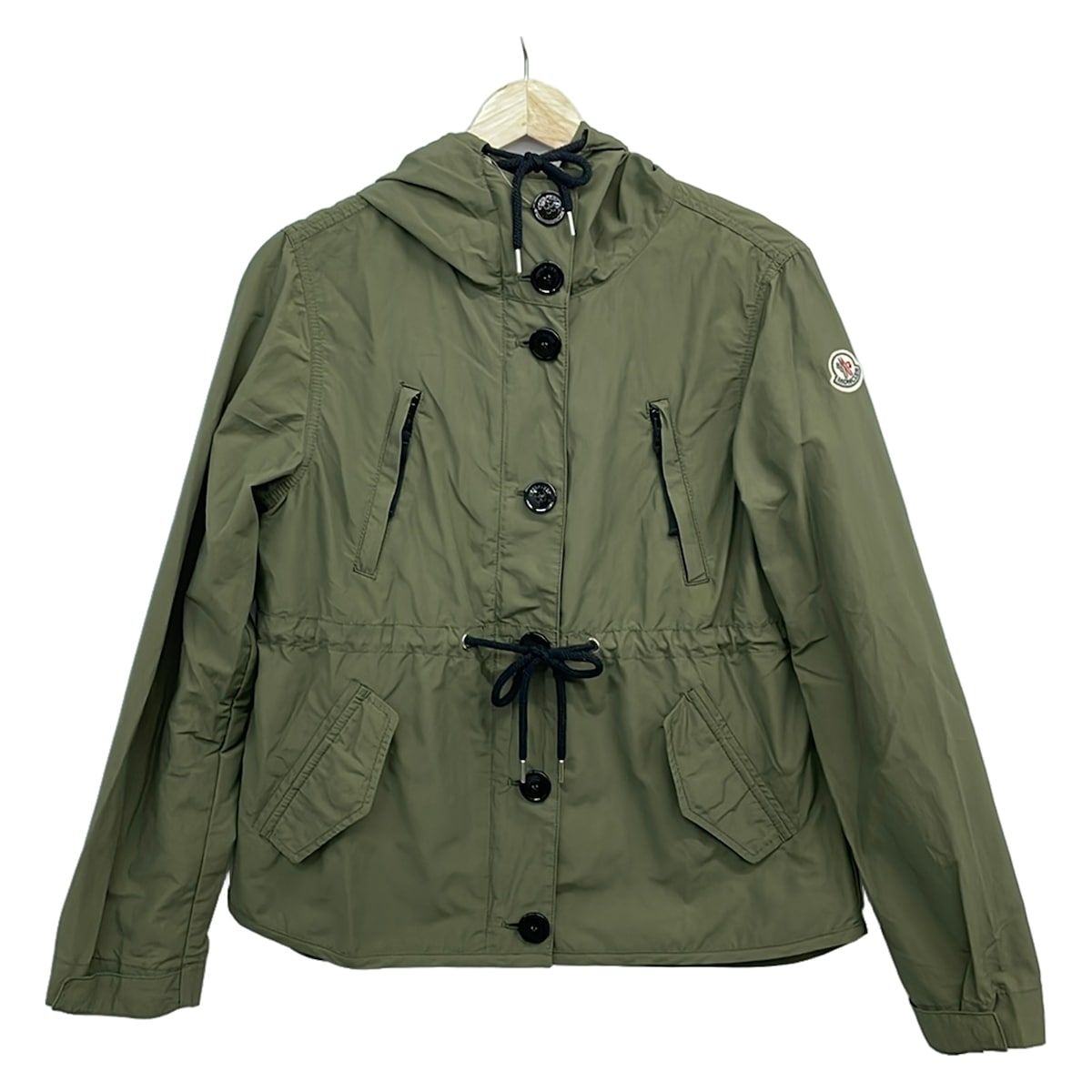 Moncler Jacket M Ancilla Khaki Zip Up Spring Fall 2