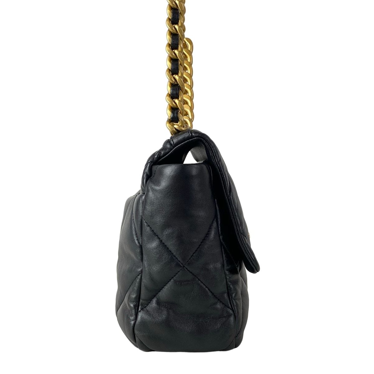 Chanel Shoulder Bag Chanel 19 Large Flap Black Chain 2-Way Lambskin — view 2