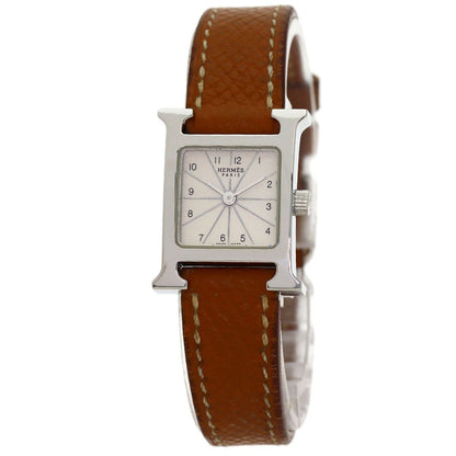 Hermes H Watch Mini SS Leather