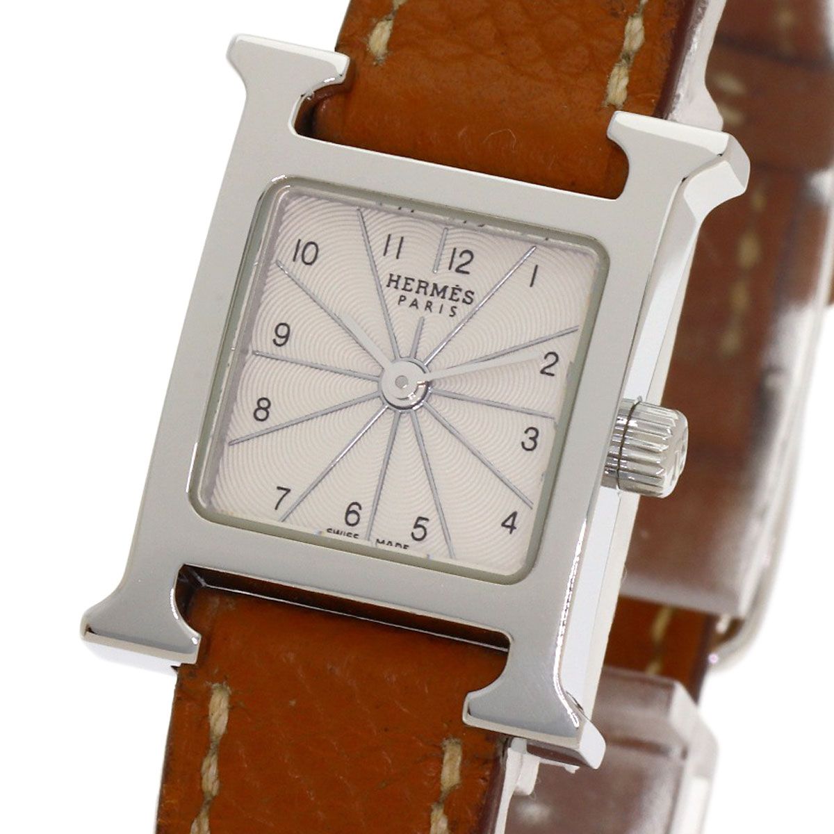 Hermes H Watch Mini SS Leather — view 3