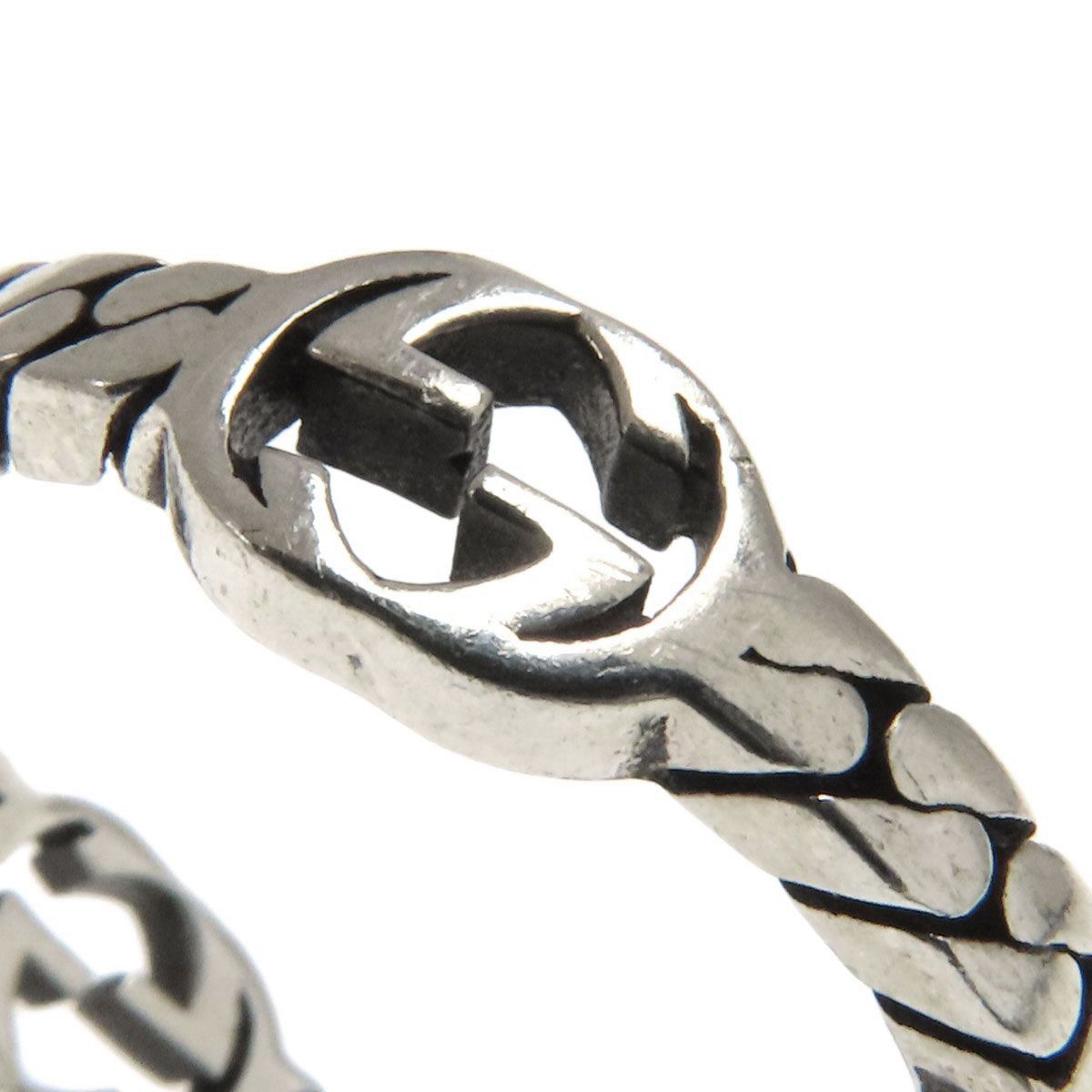 Gucci Interlocking G Chain Ring Silver — view 7