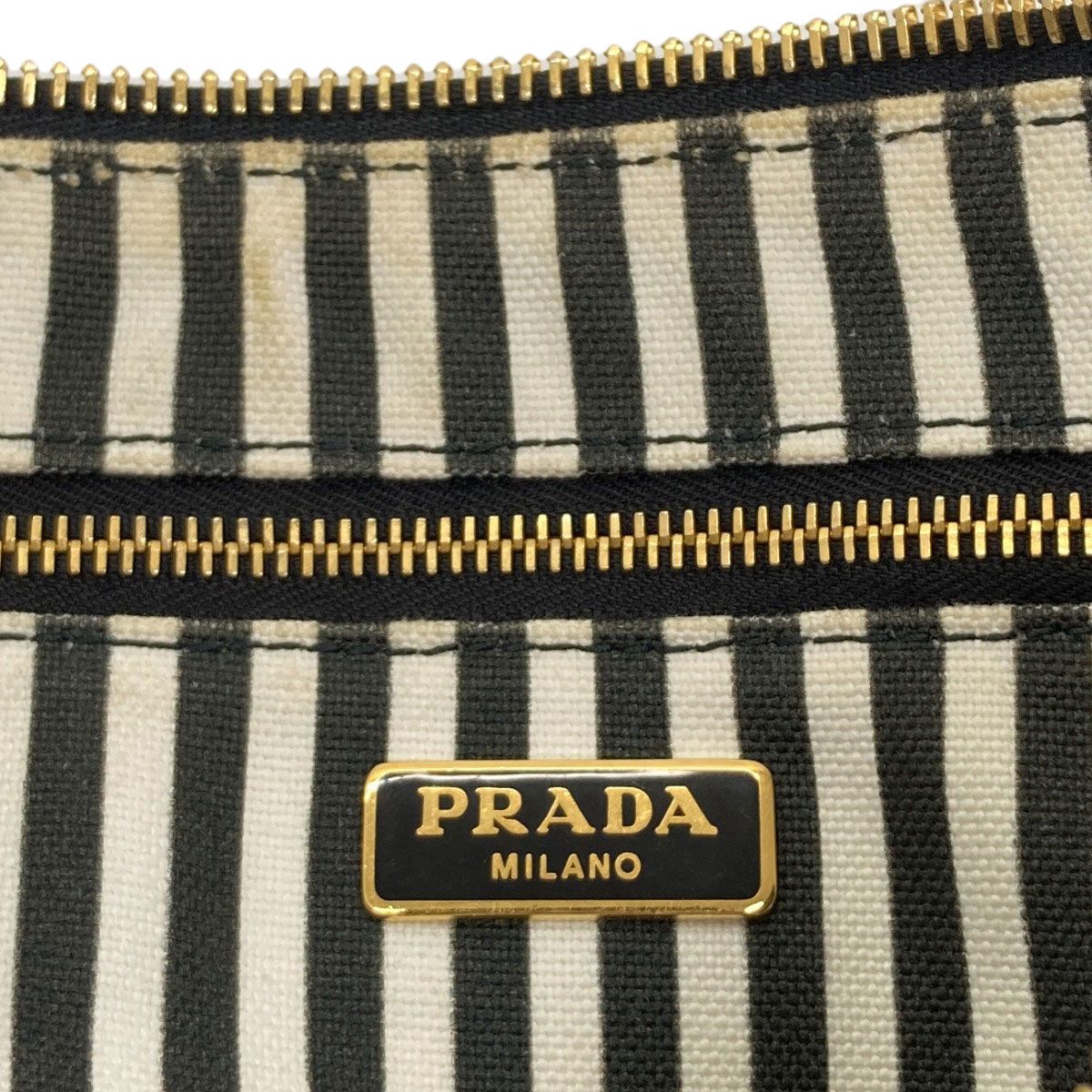 Prada Logo Makeup Pouch Canvas — view 6