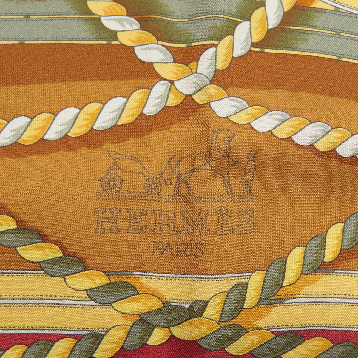 Hermes Carre 90 Horse Formal Wear Scarf Silk — view 4