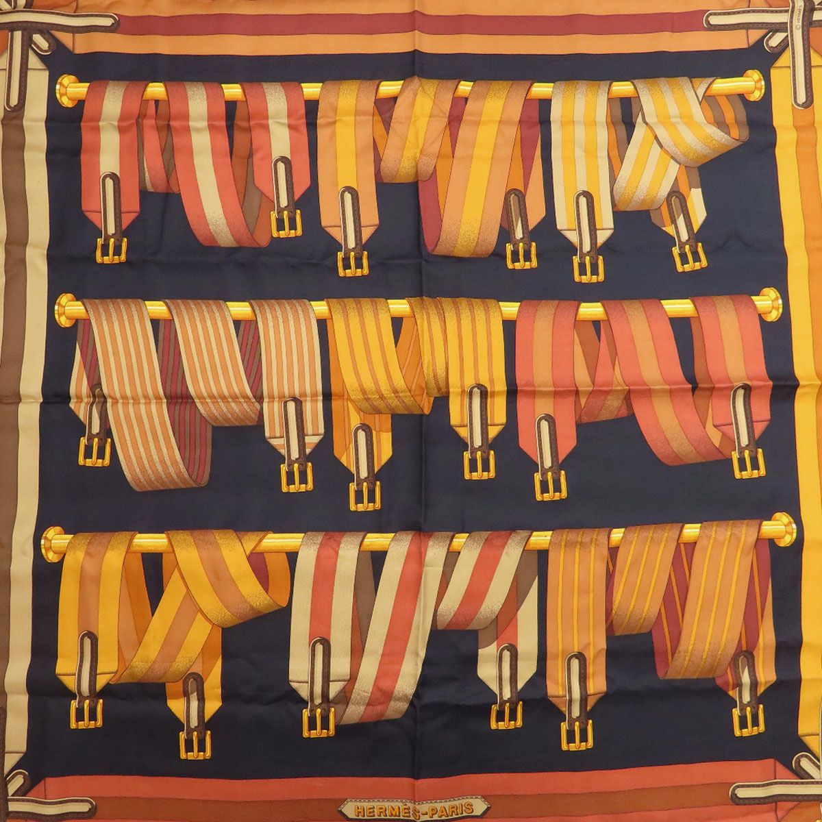 Hermes Carre 90 Suspender Belt Scarf Silk — view 3