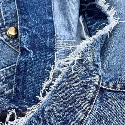 Miu Miu Jacket Denim Logo Collarless 36 — view 6