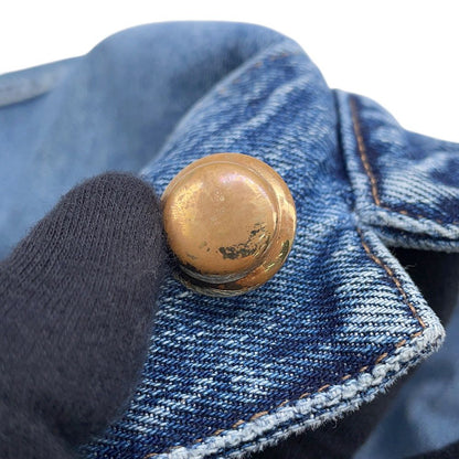 Miu Miu Jacket Denim Logo Collarless 36 — view 4
