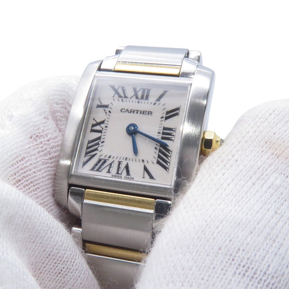 Cartier Tank Francaise SM Watch White Dial Quartz — view 4