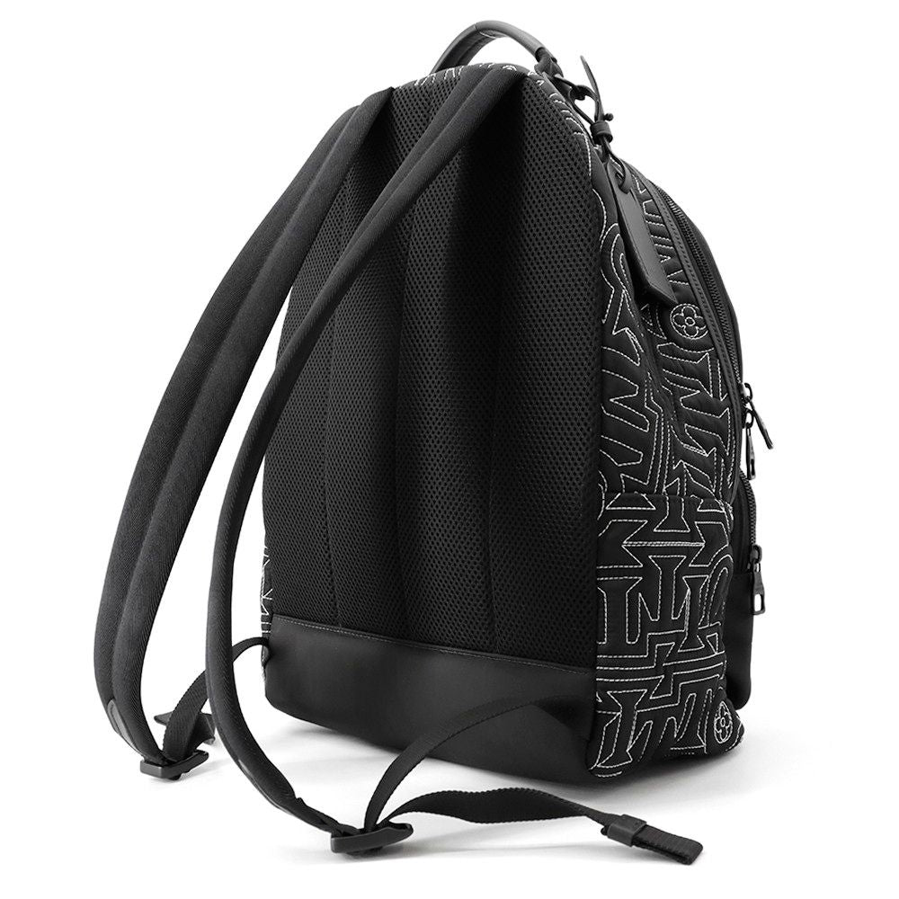 Louis Vuitton Backpack Snow Capsule Collection Multi Pocket Nylon Black — view 2