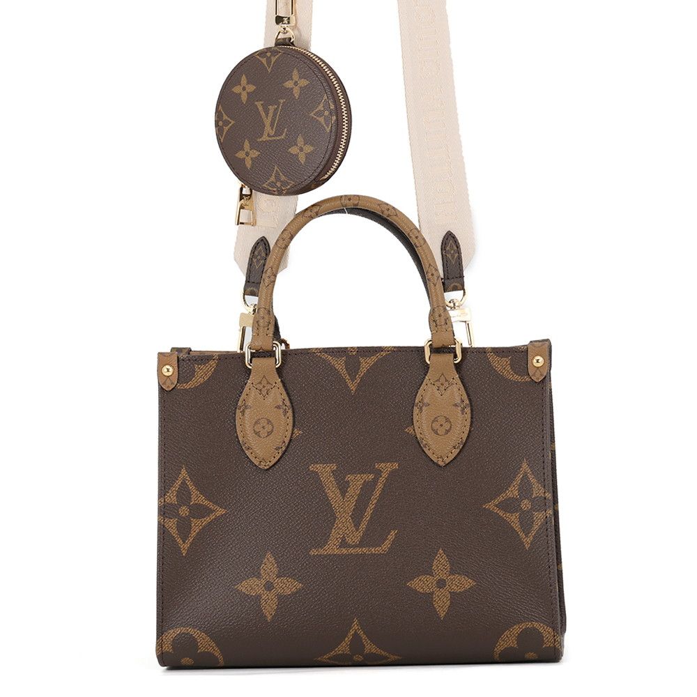 Louis Vuitton Monogram Reverse Giant On The Go PM 2-Way Shoulder Bag