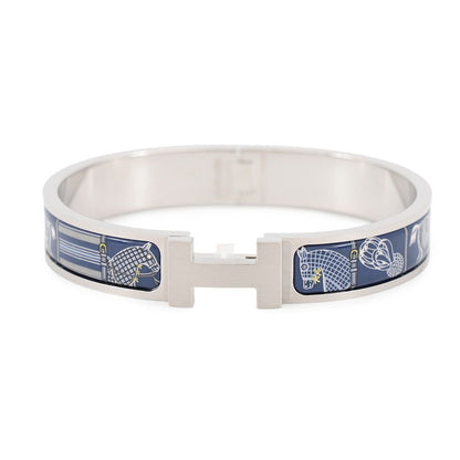 Hermes Bracelet Clic HH Horsewear Blue