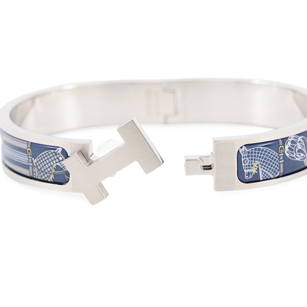 Hermes Bracelet Clic HH Horsewear Blue — view 5