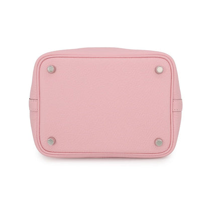 Hermes Handbag Picotin Lock PM Rose Sakura Silver Taurillon Clemence — view 3