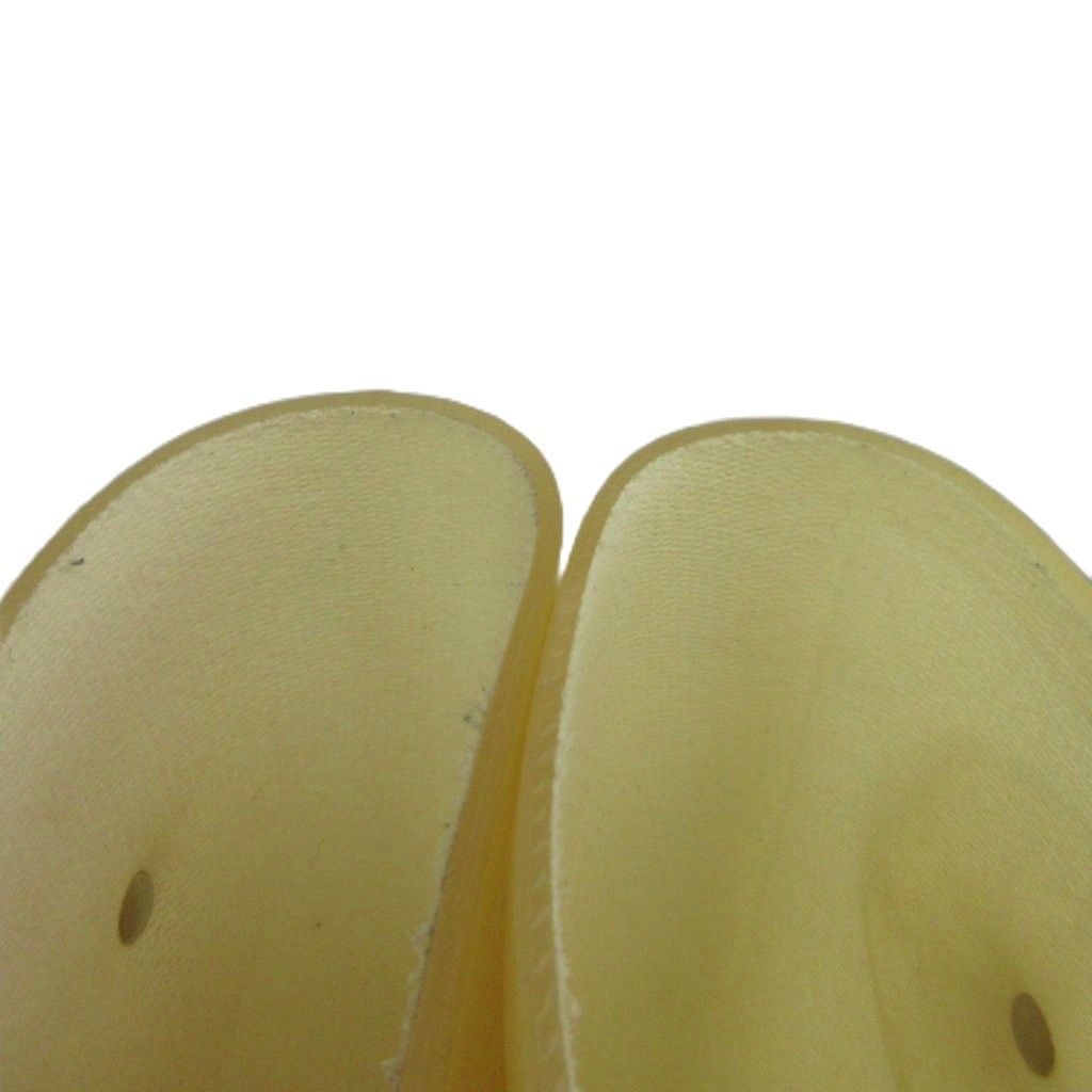 Chanel Camellia CC Logo Rain Boots Rubber Glitter Long Beige — view 4