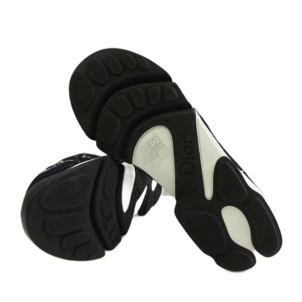 Dior Fusion I Feel Blue Slip-on Sneakers Mesh Low Cut Star Moon Comet Bijou — view 6