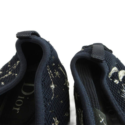 Dior Fusion I Feel Blue Slip-on Sneakers Mesh Low Cut Star Moon Comet Bijou — view 4