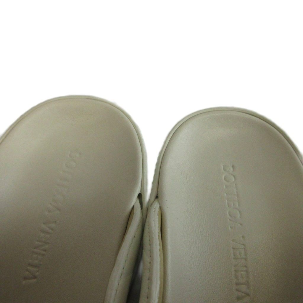 Bottega Veneta Wedge Clog Sandals Mules Croco Embossed Leather Thick Sole — view 4