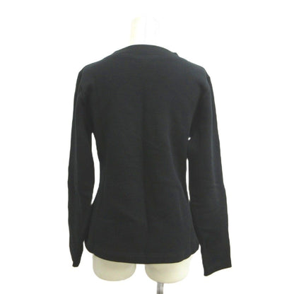 Fendi Sweatshirt Black Zucca Fleece Lining Velour Logo Top Vintage 40 — view 2